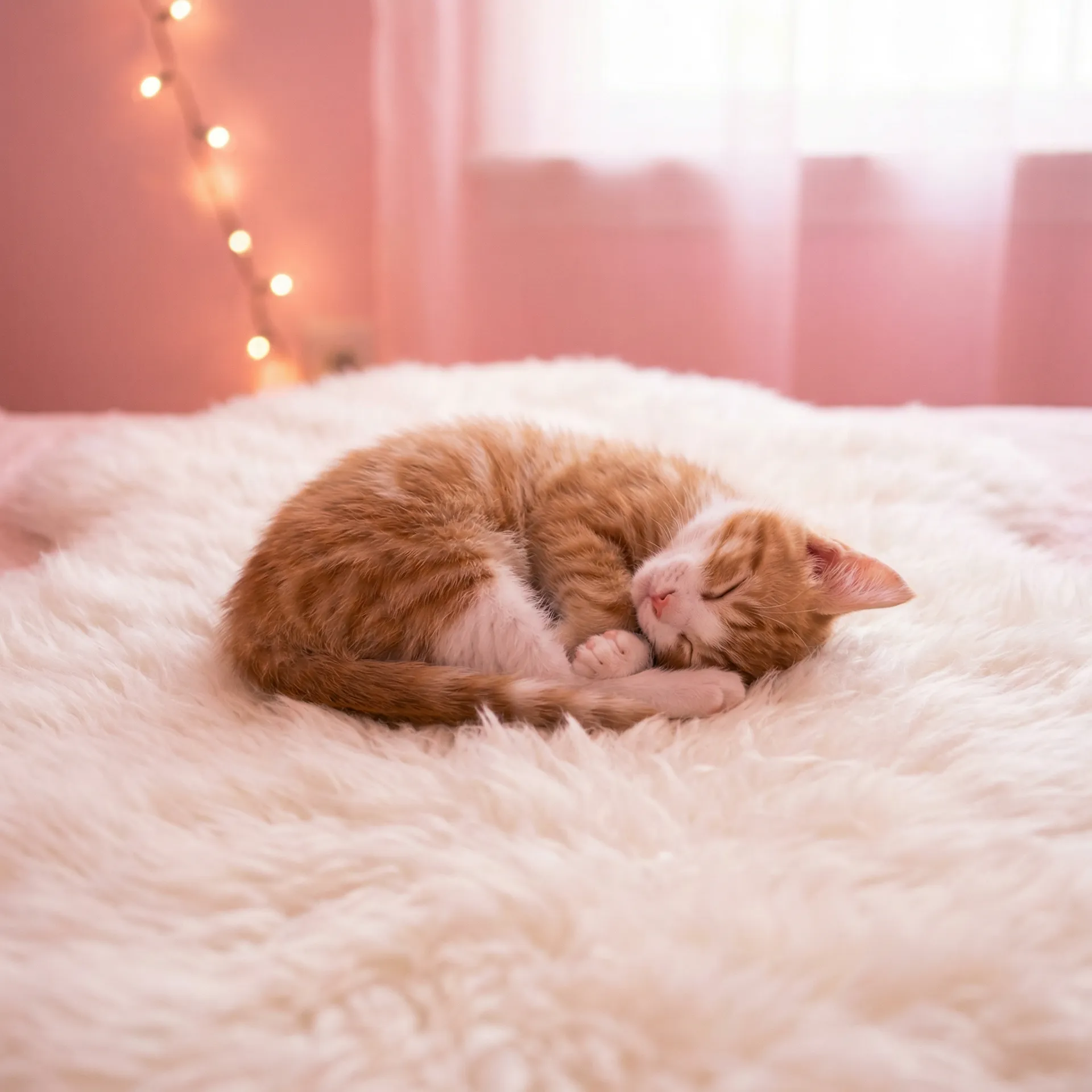 小猫蜷成一团入睡 - 猛鬼追魂5